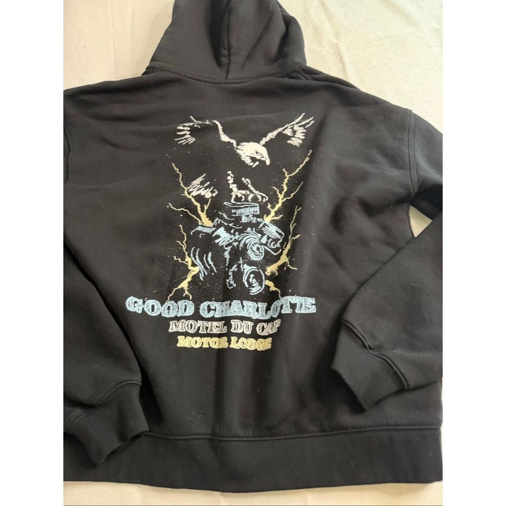 Good Charlotte Youth Of Our Nation Black Zip Up Hoodie AS Colour Relax Sz Large - Picture 9 of 10